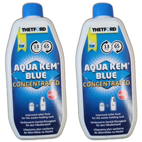 2 x Thetford Aqua Kem Blue Konzentrat Sanitrzusatz 780ml