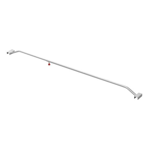 Flachplanenbgel Aluminium verstellbar 132-204cm fr Anhnger