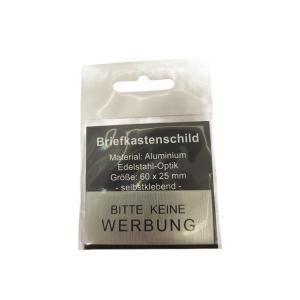 Aluminium Trschild 