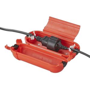 Sicherheitsbox fr Schuko Stecker rot