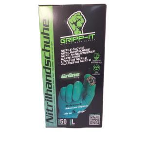 Gripp-It Nitrilhandschuhe L grn Spenderbox mit 50 Stck