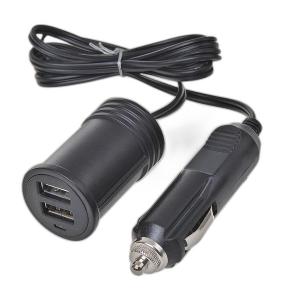 Verlngerungskabel 1M mit USB Ladegert zweifach Typ A 12V/24V