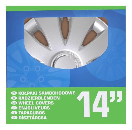 Radblenden-Set Aura 14 Zoll 4 Stck im Displaykarton