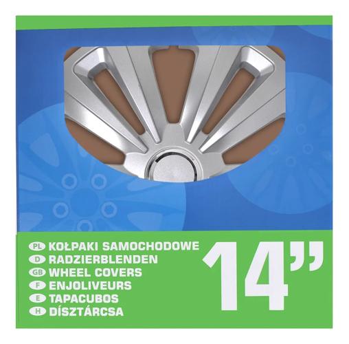 Radblenden-Set Terra 14 Zoll 4 Stck im Displaykarton