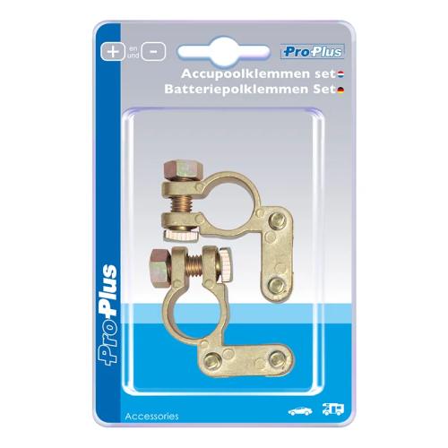 Batteriepolklemmen Set (+) und (-) im Blister