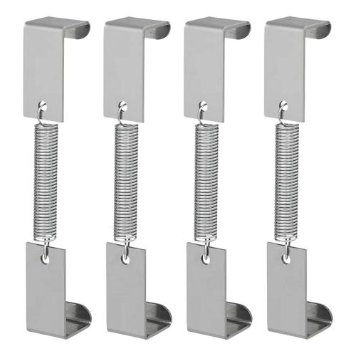 Kennzeichenklammern mit Feder - Set von 4 Stck