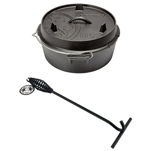 Petromax Feuertopf ft4.5 planer Boden inkl. Deckelheber fr Dutch Oven