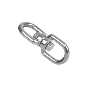 Wirbelschkel 6mm, A4 RVS AISI 316, Auge-Auge, 1.350 daN