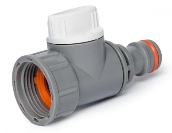 Gewindebohrung 3/4 mit Ventilnippel