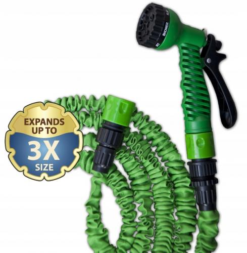 Ausziehbarer Gartenschlauch 5-15m grne Pistole
