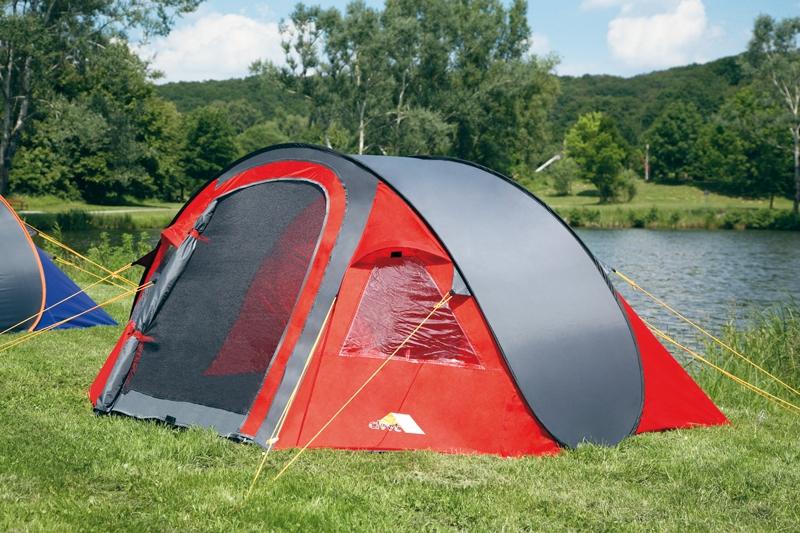 Pop-Up-Zelt FLEXI rot Campingzelt 