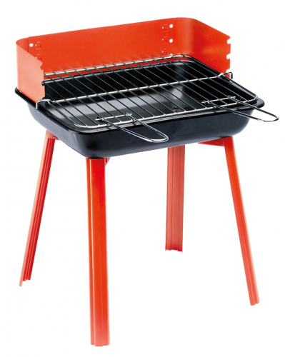 PortaGo Holzkohlegrill rot