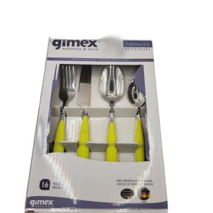 Besteckset Edelstahl, lemon 16-teilig