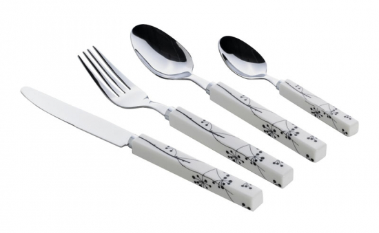 Besteckset QUADRATO BLACK PEARL