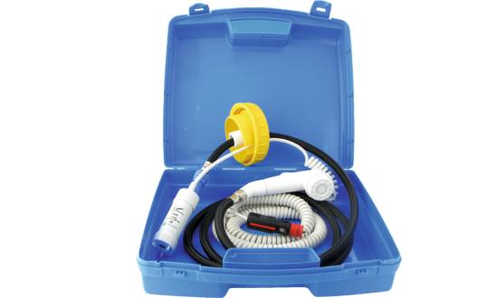 Mobildusche im Koffer