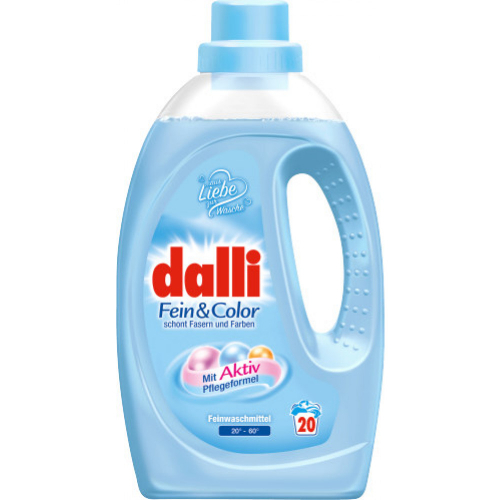 Dalli Fein + Color 20 Waschladungen 1,1L Flasche