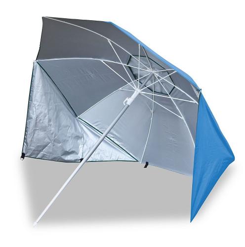 Brunner Strand Sonnenschirm Sonnenschutz Beach Parasol Hellblau