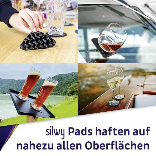 Silwy Magnet-Trinkbecher 250 ml, 2 Becher + 2 Pads