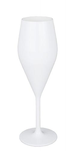 Gimex Champagner Glas Eleganza 2er-Set, weiß 230 ml
