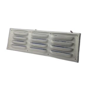 Kiemenblech Alu eloxiert - Mae (Breite x Hhe): 36 cm x 11,5 cm