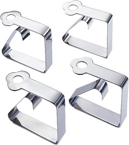Wenko Tischtuchklemmen Edelstahl 4er Set