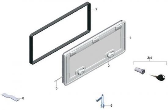 Dometic Serviceklappe SK 4, fiat bianco - Mae (Breite x Hhe): 100 cm x 40,5 cm