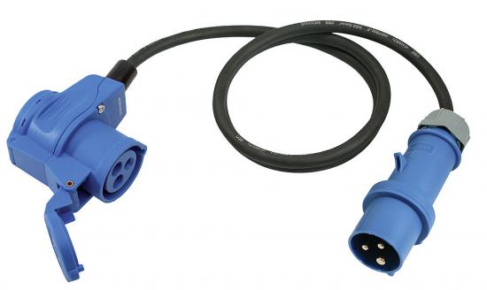 Winkelkupplung CEE auf CEE Stecker