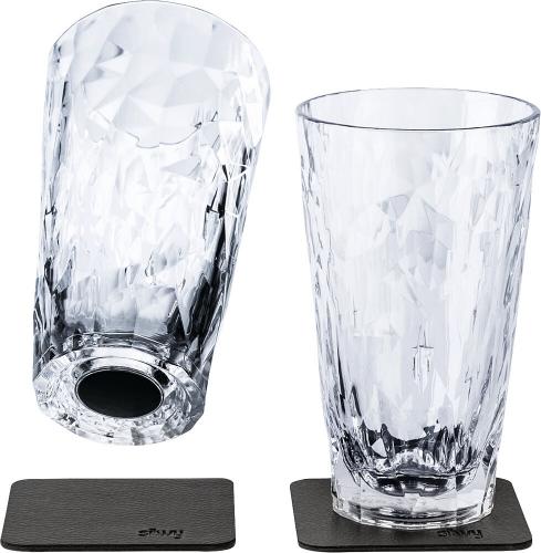 Silwy Magnet-Kunststoffglser LONGDRINK 2er-Set Hightech transparent