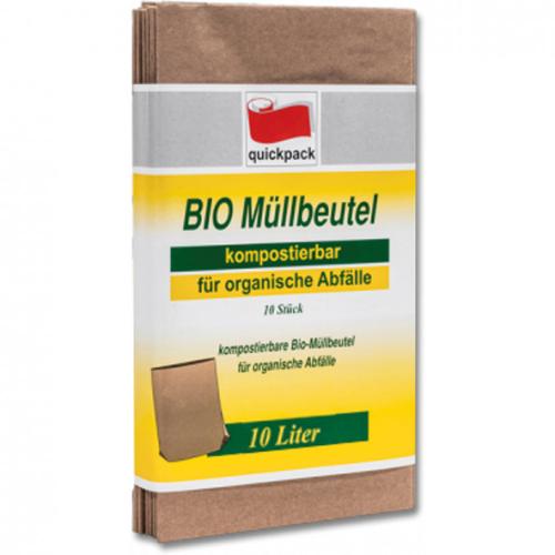 Mllbeutel Bio Mll aus Papier 10l 10 Stck