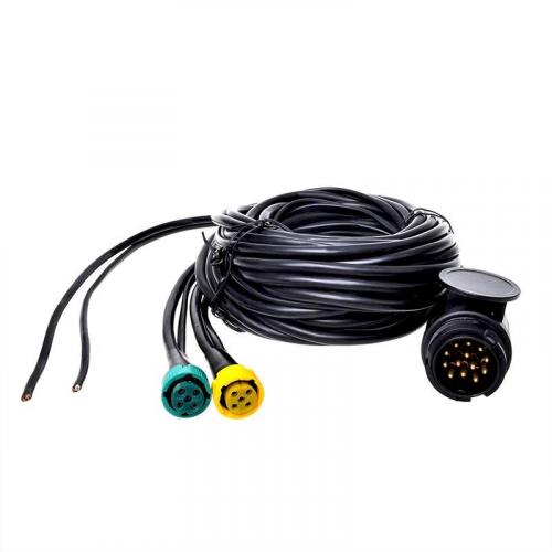 Kabelsatz 7M mit Stecker 13-polig und 2x Steckverbinder 5-polig + 5M DC