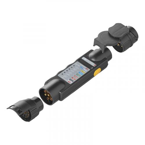 ProPlus Steckertester Beleuchtungstester Steckerprfgert 7-polig 12V Set mit 2 Adapter