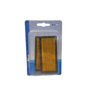 Reflektor orange 85x39mm selbstklebend mit Grundplatte 2St. im Blister