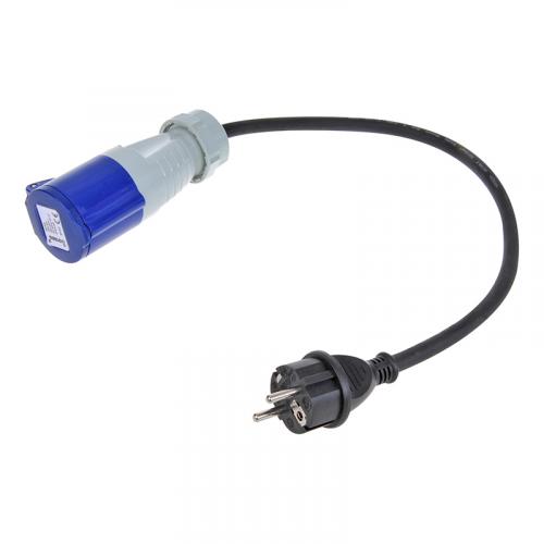 Adapterkabel 40cm von Schuko Stecker nach CEE