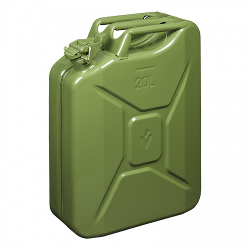 Benzinkanister 20L Metall grün UN- & TüV/GS-geprüft