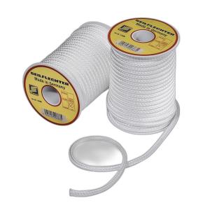 Fibronleine geflochten, 5mm, 20m auf Spule, wei, 410 daN