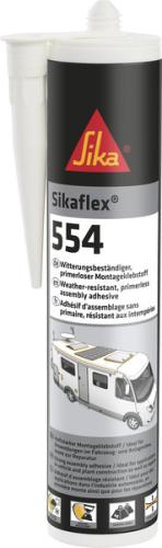 Montageklebstoff Sikaflex-554 Schwarz - 300 ml Kartusche
