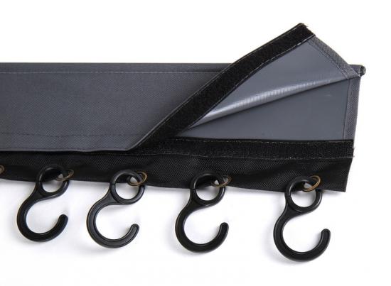 Camp 4 Hakenleiste mit 8 Haken, Keder und Klettverschluss Lnge 58cm