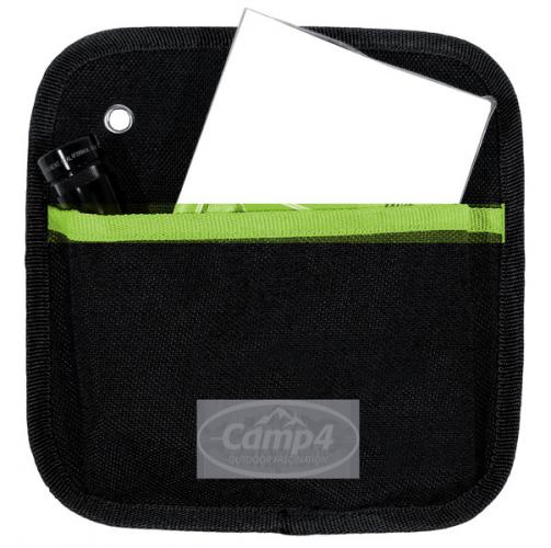 Camp4 Utensilo Tessa 1, mit 1 Tasche, Schwarz/Lime, B20xH20cm, senbefestigung